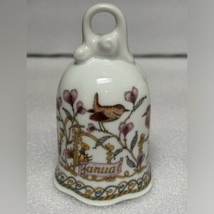 Hutschenreuther January  Porcelain Collectable Bell